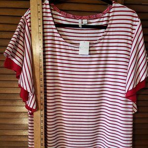 Red/White stripped top